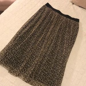 Cheetah tulle skirt